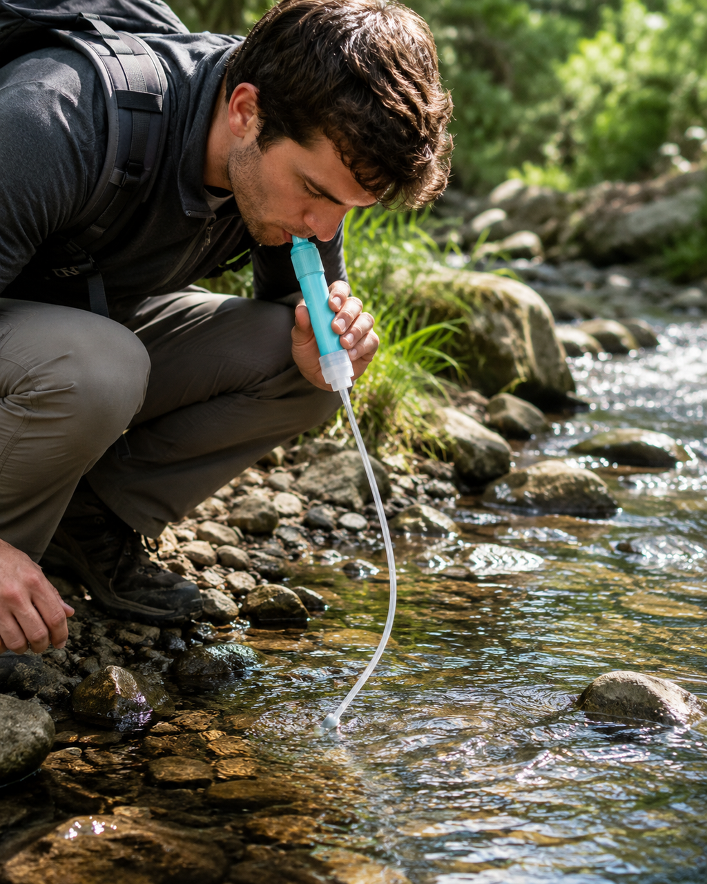 Filtre à eau + paille filtrante