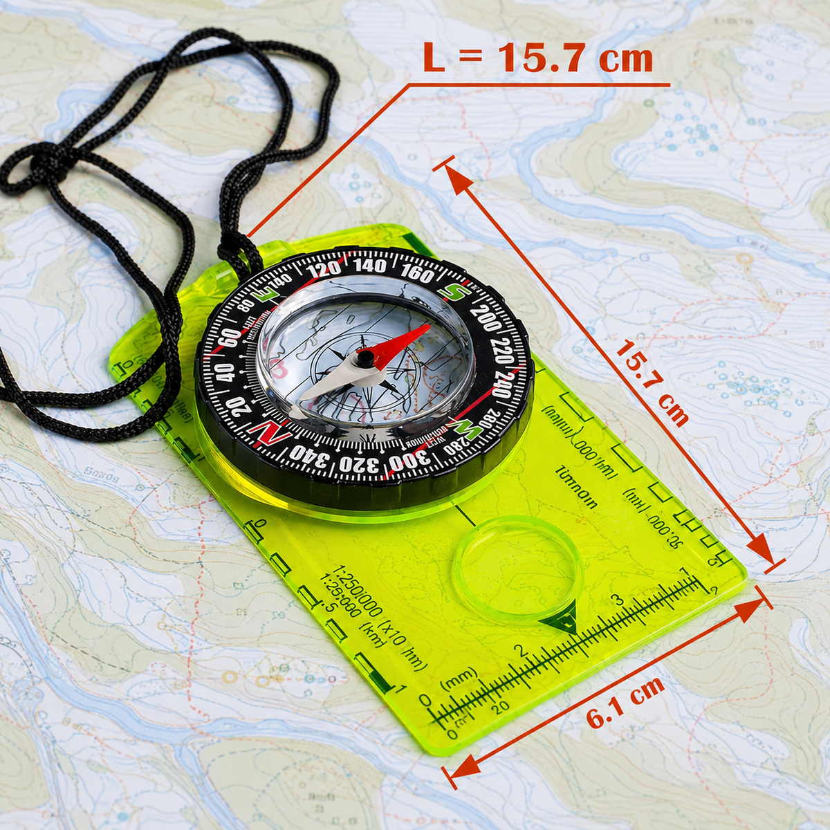 Boussole camping étanche