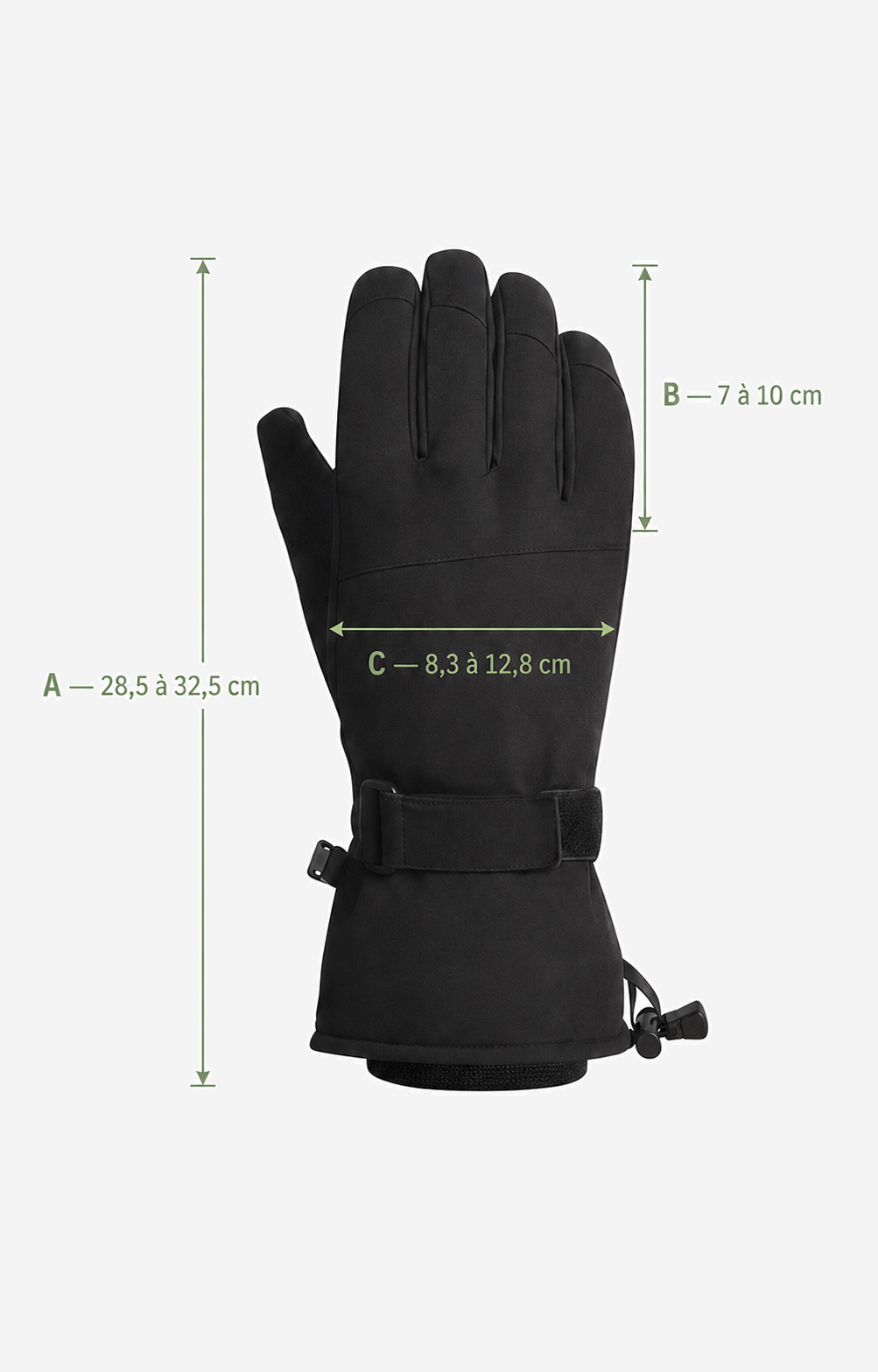 Gants de ski imperméables et tactiles