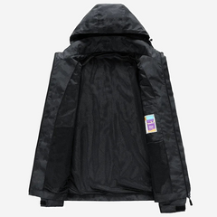 Veste de randonnée imperméable à capuche amovible