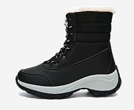 Bottines hiver femme doublées à plateforme