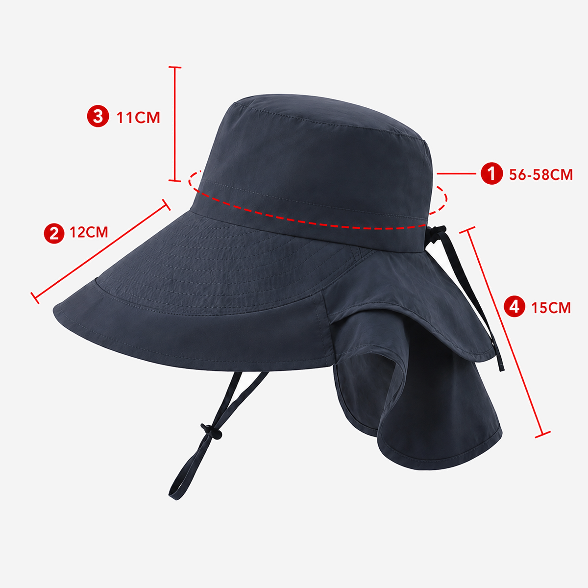 Chapeau randonnée cache soleil femme