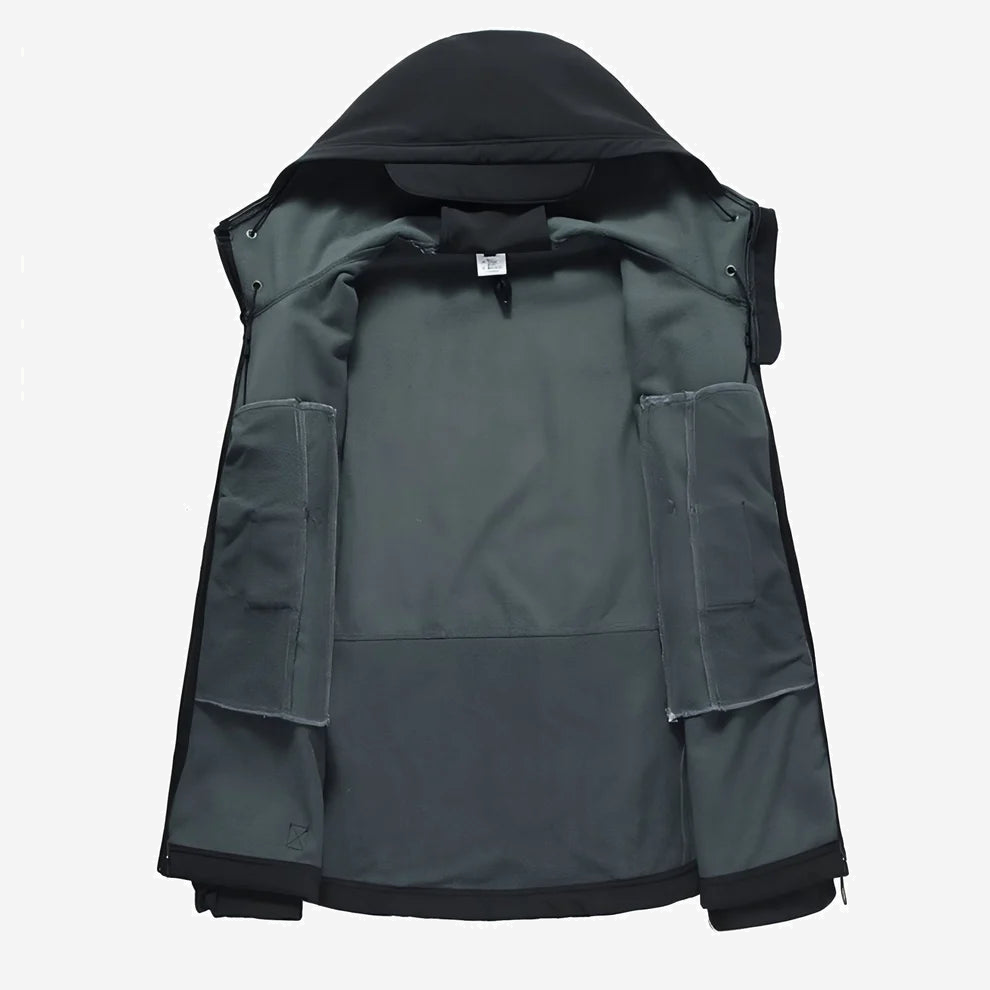 Veste de randonnée hiver homme à capuche doublée