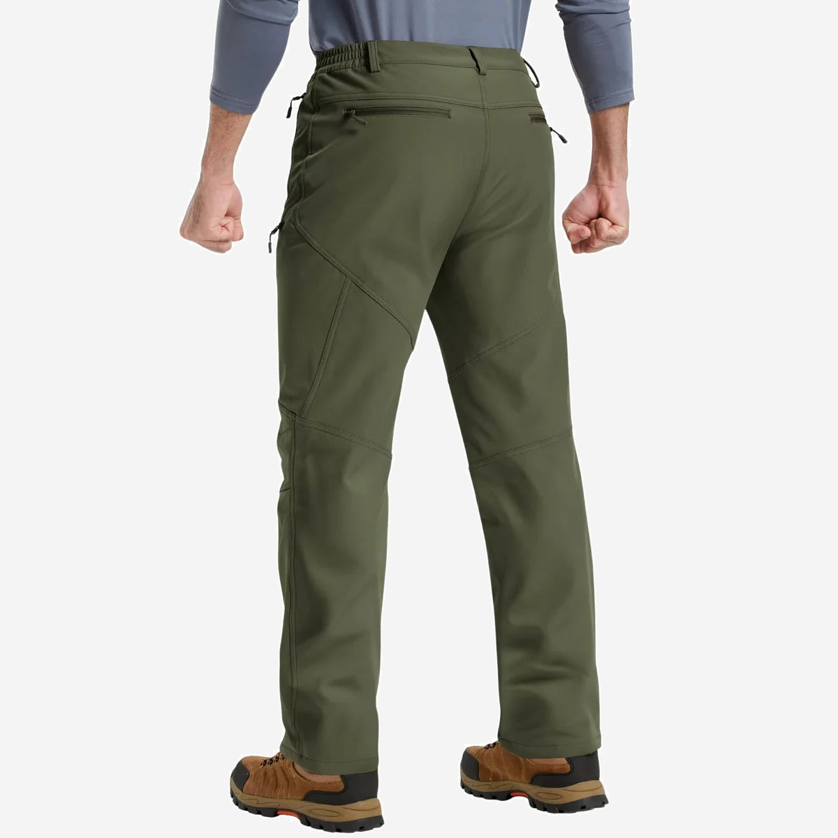 Pantalon de randonnée hiver homme doublé polaire
