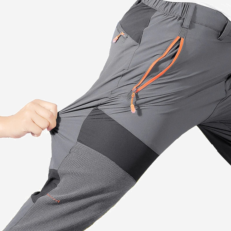 Pantalon de randonnée stretch homme à genoux renforcés