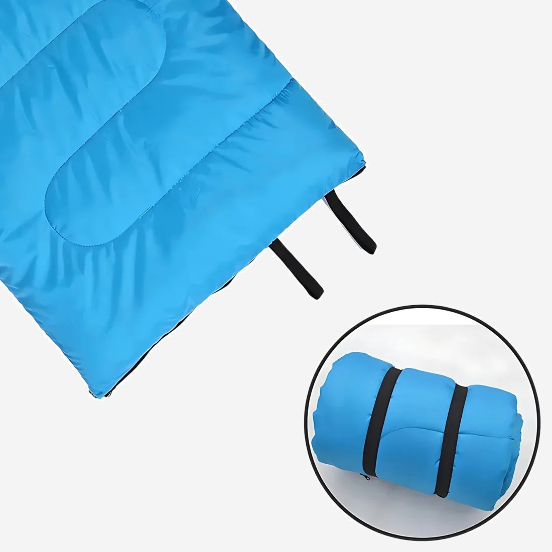Sac de couchage flanelle avec oreiller 220 cm