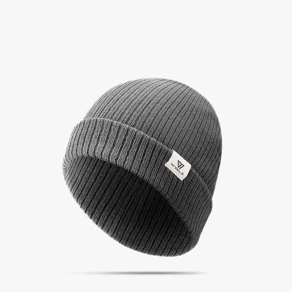 Bonnet tricoté à revers, uni ou dégradé