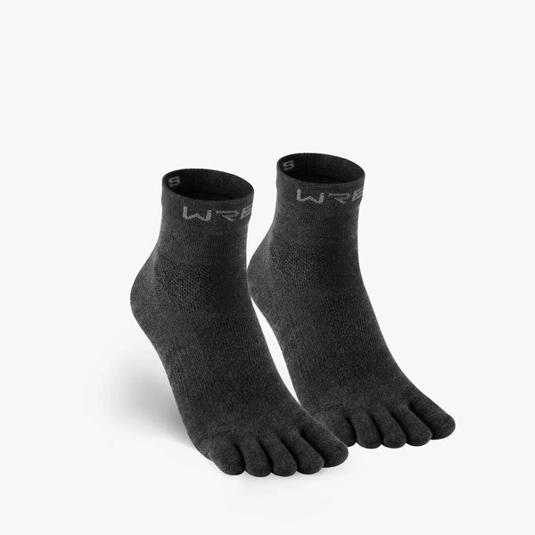 Chaussettes basses à orteils séparés en laine mélangée
