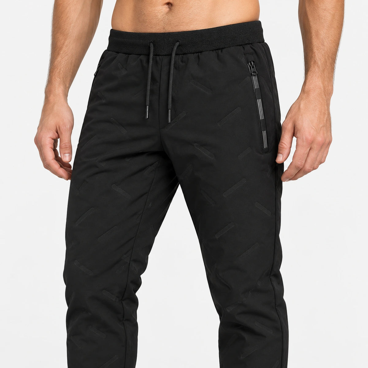 Pantalon polaire chaud homme — Taille et poche portées