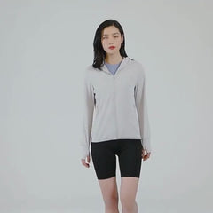 Veste à capuche randonnée anti UV femme UPF50+